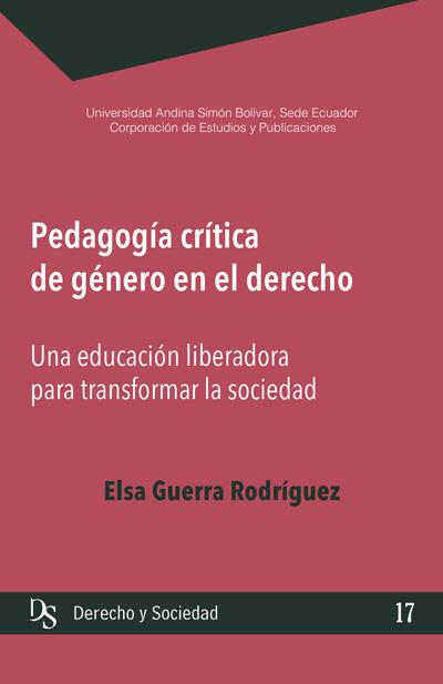 Portada de pedagogia critica de genero en el derecho